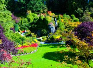 Сады Бутчартов (Butchart Gardens), остров Ванкувер, Канада