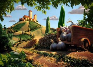 Пейзажи из еды — австралийского фотографа Карла Уорнера (Carl Warner)