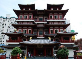 Храм Священного Зуба Будды (Buddha Tooth Relic Temple) Сингапур