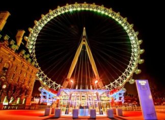 Лондонский глаз (London Eye) — колесо обозрения в столице Великобритании