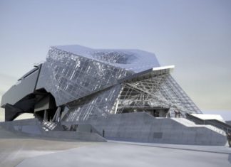 Здание неординарной формы «Музей слияния» (Musée des Confluences), Лион, Франция