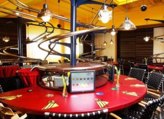 Ресторан `s Baggers, машины вместо официантов, Нюрнберг (Германия)