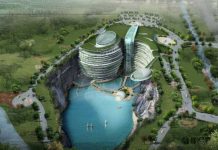 Подземный сказочный отель Шимао в Сунцзяне, Китай