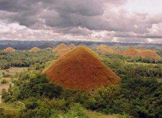 Шоколадные холмы (Chocolate Hills), остров Бохол, Филиппины