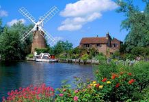 Мельница Хансет (Hunsett Mill), Норфолк (Великобритания)