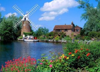 Мельница Хансет (Hunsett Mill), Норфолк (Великобритания)